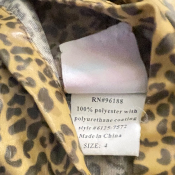 Animal print Raincoat - Sweet Potatoes - Picture 5 of 6